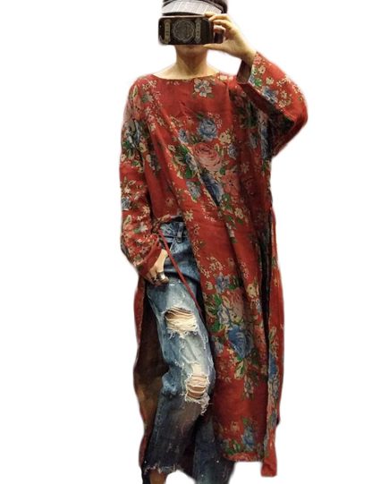 Loose-fitting printed dress - Image 6