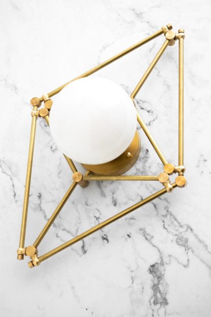 Geometric space art spherical wall lamp - Image 2