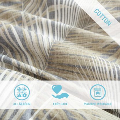 Palm Leaf Quilted Three-Piece Bedspread Set - Image 3