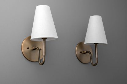 Simple and elegant fabric metal wall lamp - Image 4