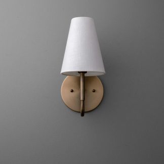 Simple and elegant fabric metal wall lamp