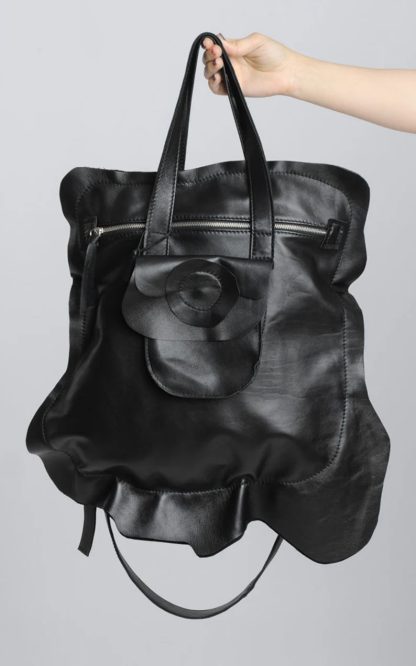 Camellia embellished tote bag