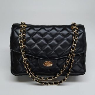 Quilted leather shoulder bag