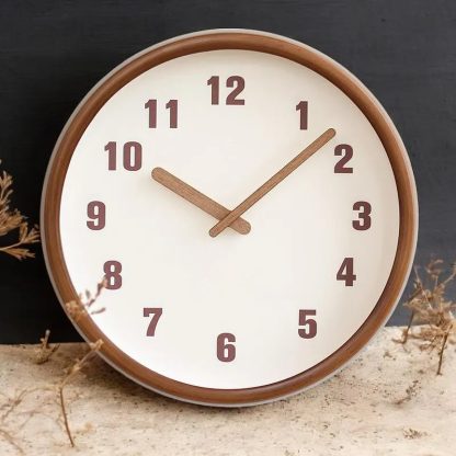 Simple retro wooden wall clock - Image 2
