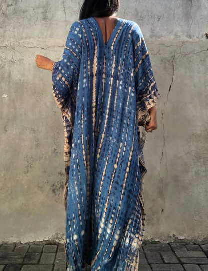 Tie-dye gradient robe dress - Image 7