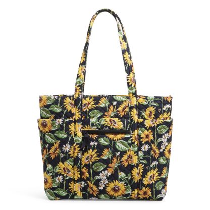 sunflower print quilted tote bag - Image 6