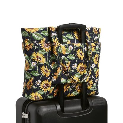 sunflower print quilted tote bag - Image 3