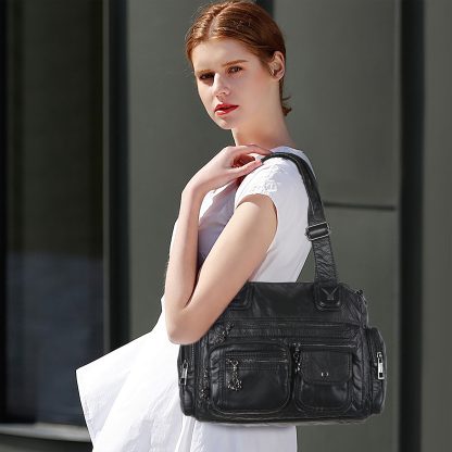 Retro multi-pocket practical women's bag - Image 6