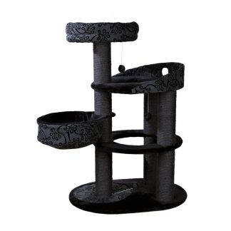 Dark multi-layer luxury cat climbing frame