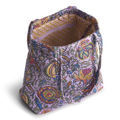 Ethnic print quilted tote bag - Image 4