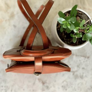 Handmade leather backpack