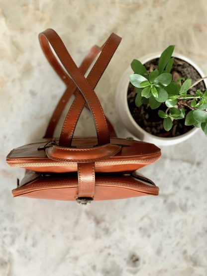 Handmade leather backpack