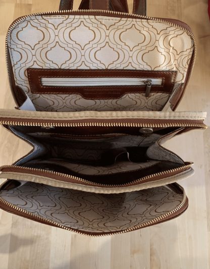 Handmade leather backpack - Image 3