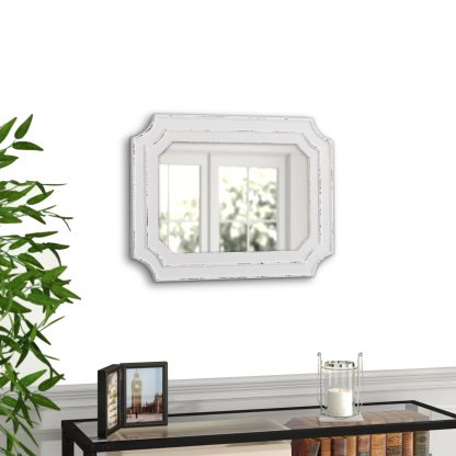 French retro distressed decorative mirror - Image 3