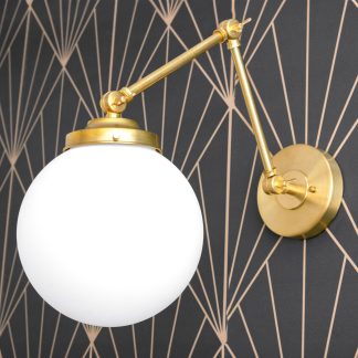 Retro telescopic spherical wall lamp