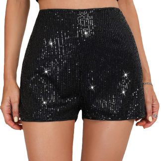 Women's Sequined High Waist Party Shorts