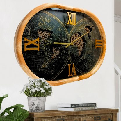 Retro style old gear wall clock - Image 6