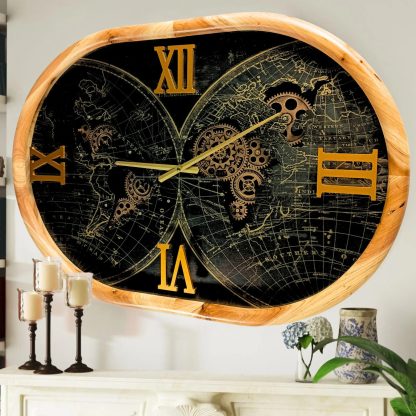Retro style old gear wall clock - Image 5