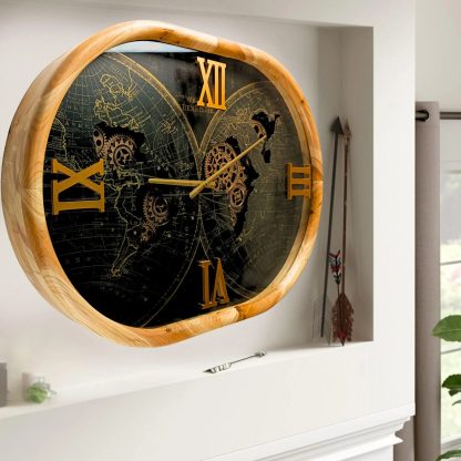 Retro style old gear wall clock - Image 4