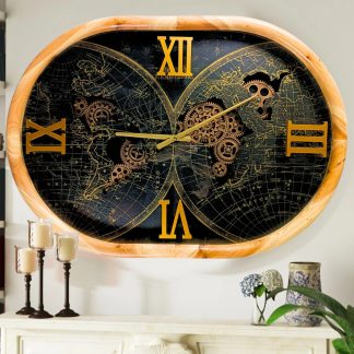 Retro style old gear wall clock