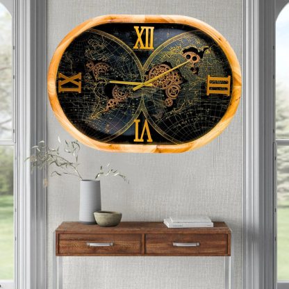 Retro style old gear wall clock - Image 2