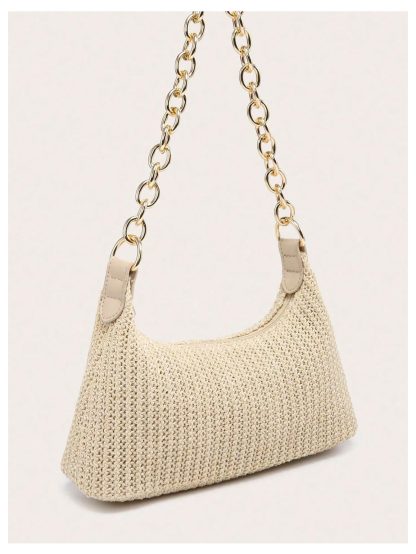 Straw chain underarm bag - Image 4
