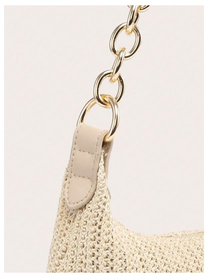 Straw chain underarm bag - Image 2