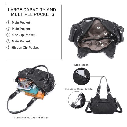 Western cowboy style rivet women's bag - Image 4