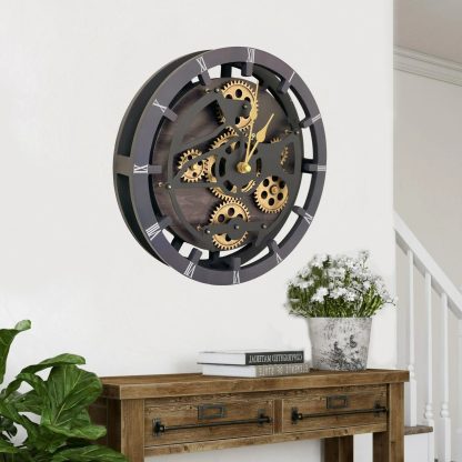 Industrial style gear wall clock - Image 6