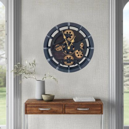 Industrial style gear wall clock - Image 4