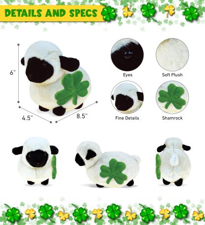 Lucky Four-Leaf Clover Sheep Plush Doll - Image 2