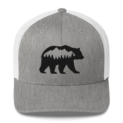 Bear shadow mountain embroidered mesh hat - Image 7