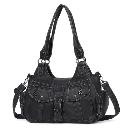 Retro motorcycle style multi-purpose women's bag