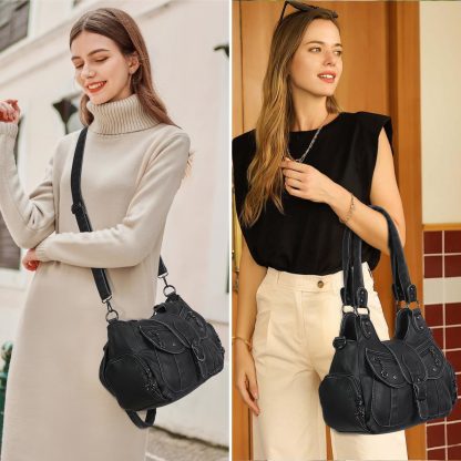 Retro motorcycle style multi-purpose women's bag - Image 4