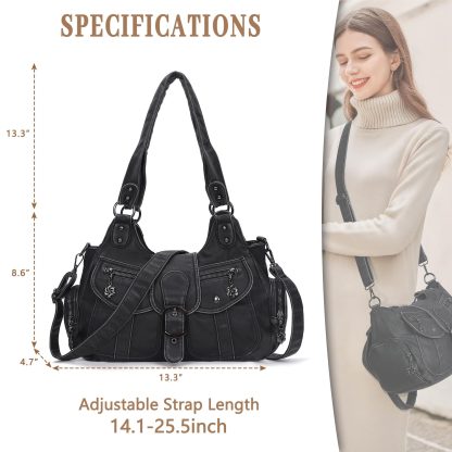 Retro motorcycle style multi-purpose women's bag - Image 3