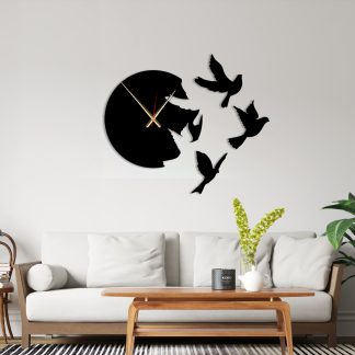 Bird Fragment Wall Clock