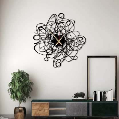 Winding Line Art Wall Clock - Image 3