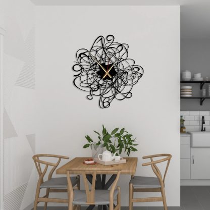 Winding Line Art Wall Clock - Image 2