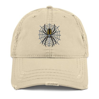 Distressed spider embroidered baseball cap - Image 7