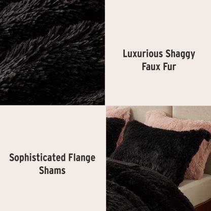 Luxurious black faux fur bedding - Image 5