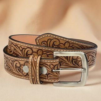 Vintage elegant carved belt