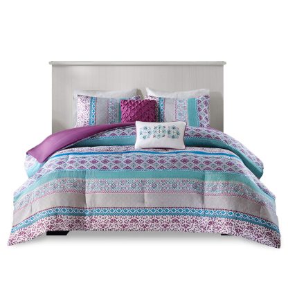 Bohemian striped bedding - Image 2