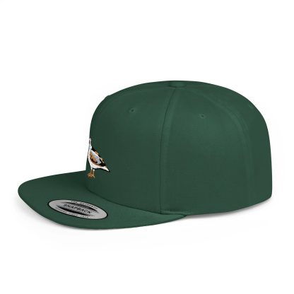 Bird embroidered flat-brim baseball cap - Image 9
