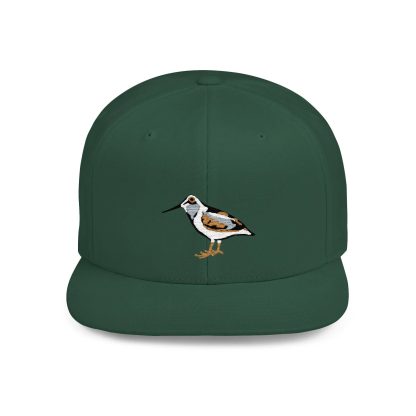 Bird embroidered flat-brim baseball cap - Image 7