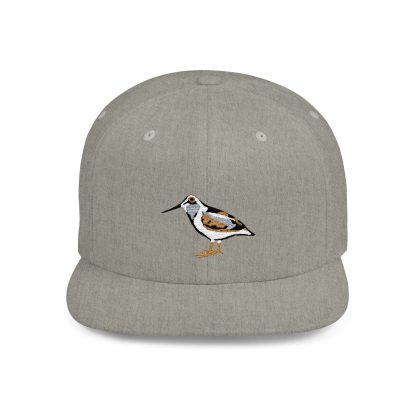 Bird embroidered flat-brim baseball cap - Image 4