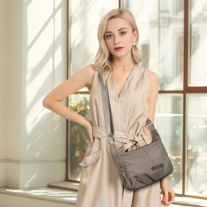 Khaki casual crossbody bag - Image 5
