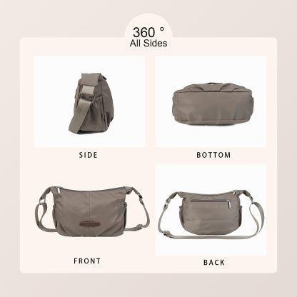 Khaki casual crossbody bag - Image 2
