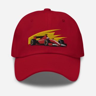 Racing embroidered baseball cap