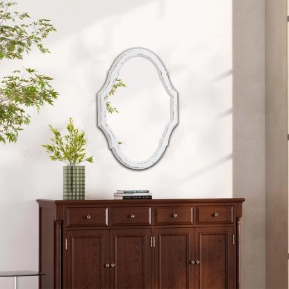 Vintage carved decorative mirror - Image 6