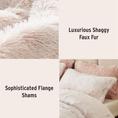 Pink faux plush bedding - Image 3